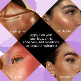 UCANBE eyeshadow palette open showing vibrant colors