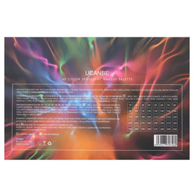 UCANBE eyeshadow palette packaging with brushes