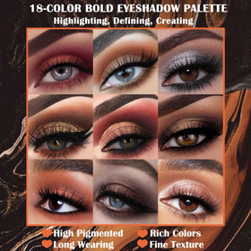 UCANBE eyeshadow palette swatches on skin