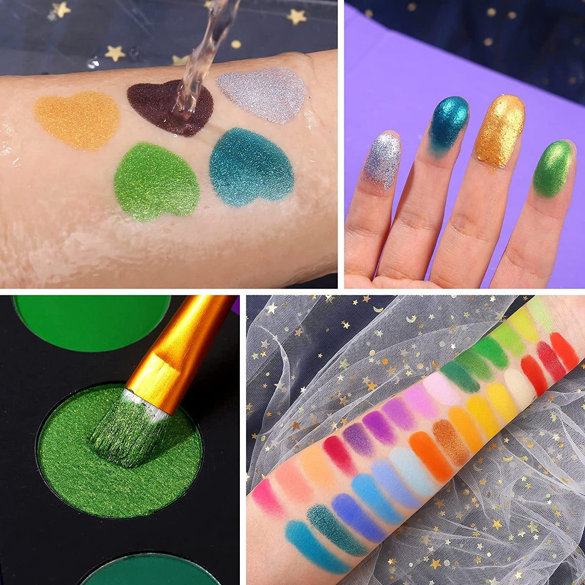 UCANBE eyeshadow palette with star pattern design