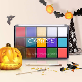 UCANBE Face Body Paint Oil Palette with brush and application tools