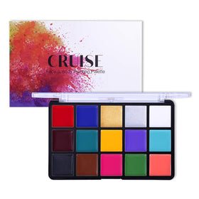 UCANBE Face Body Paint Oil Palette with skin swatches