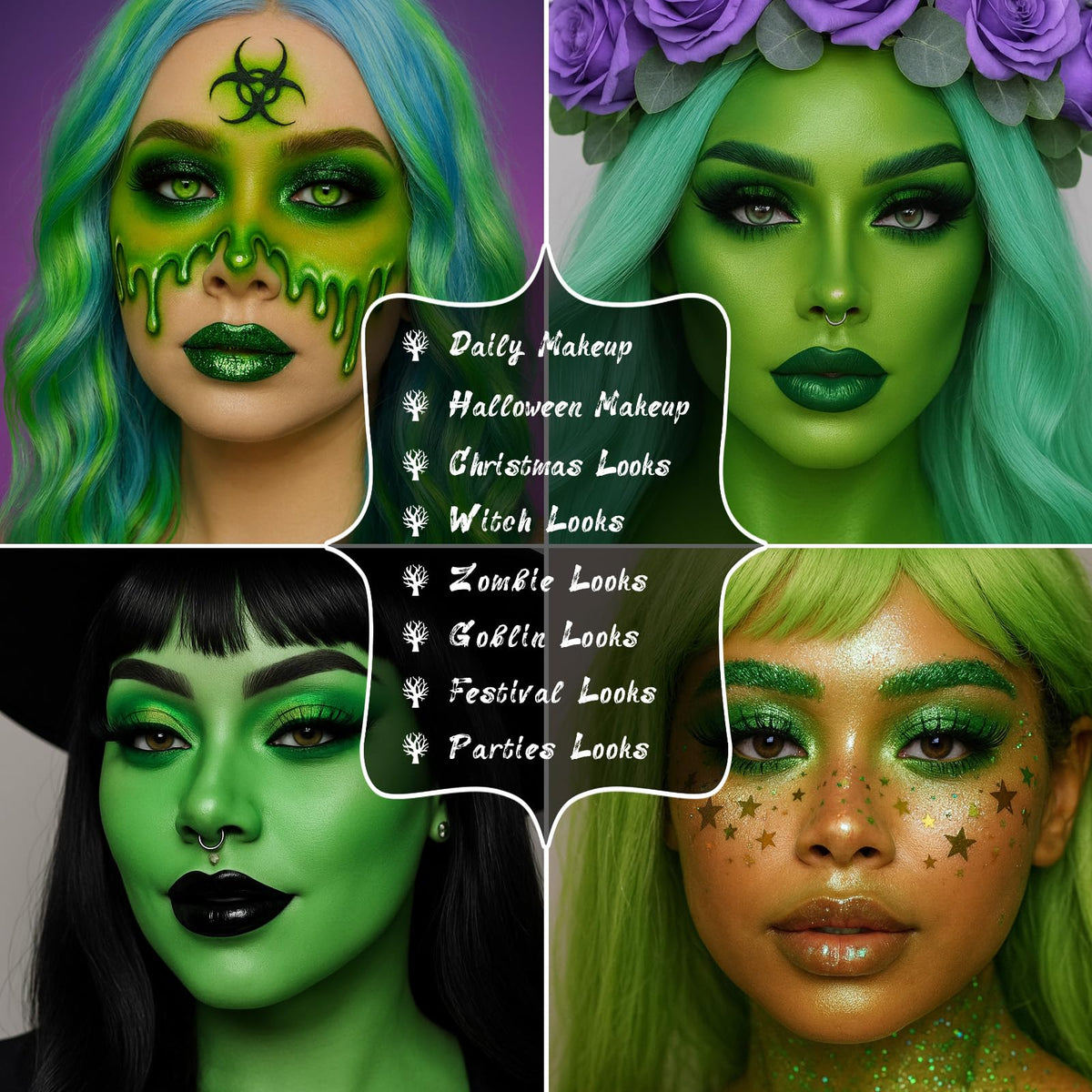 UCANBE Green Eyeshadow Palette in hand for size reference