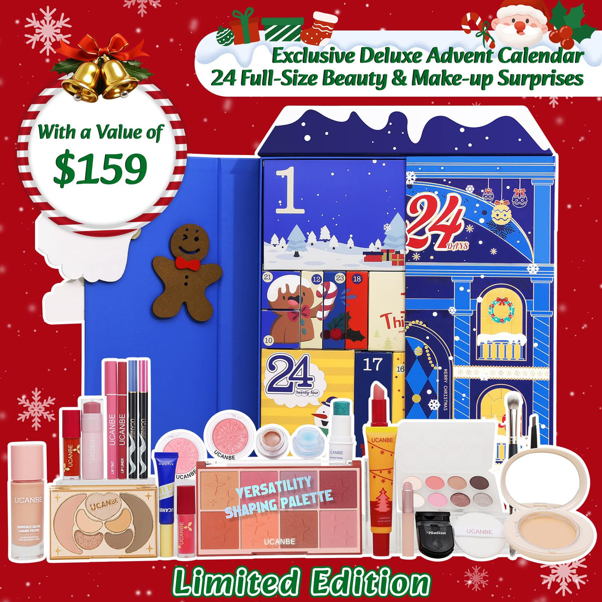 UCANBE lipsticks and eyeshadows from the advent calendar