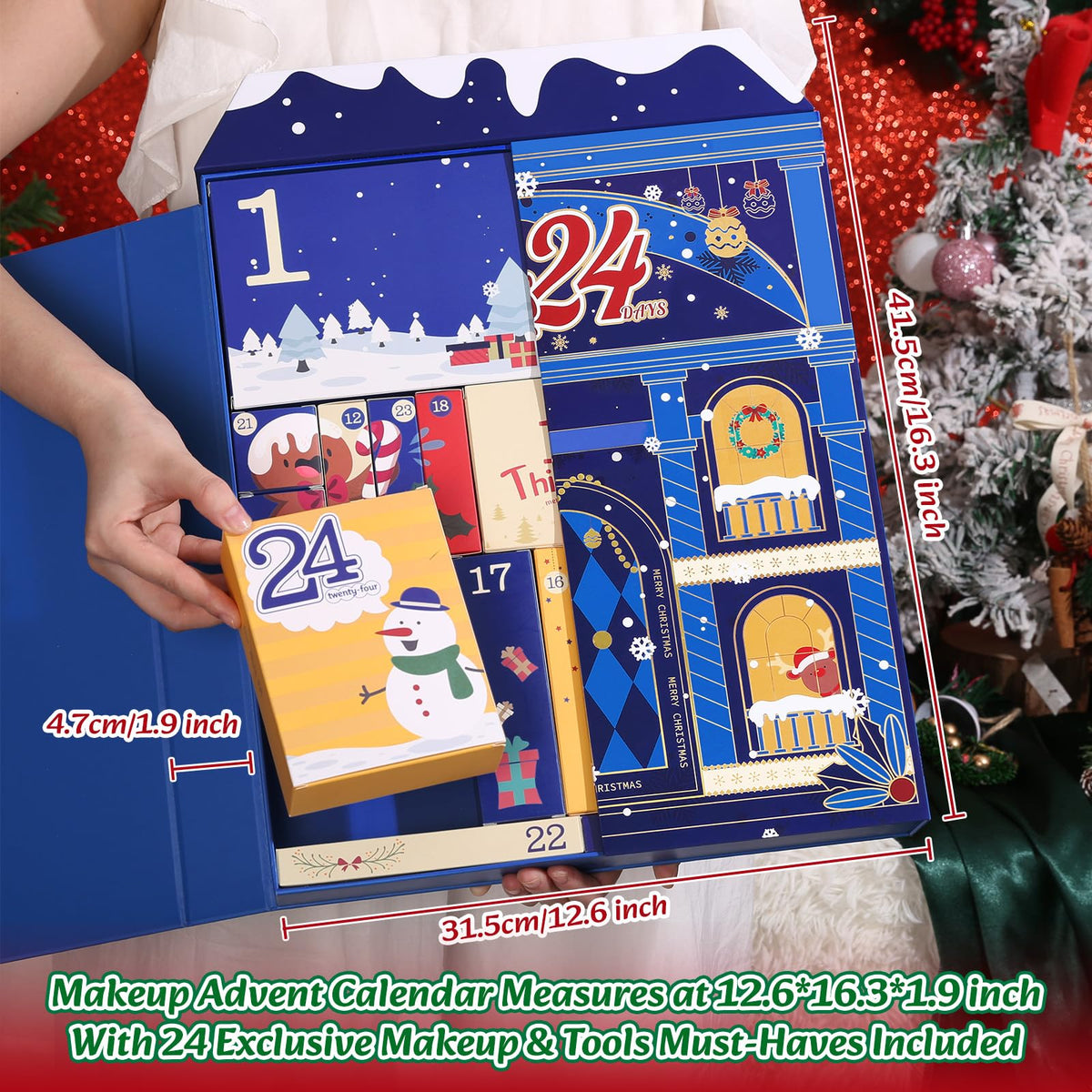 UCANBE Luxury Makeup Advent Calendar 2026 contents layout