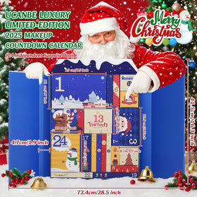 UCANBE Luxury Makeup Advent Calendar 2026 open with numbered boxes