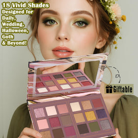 UCANBE Matte Eyeshadow Palette showing vibrant shades