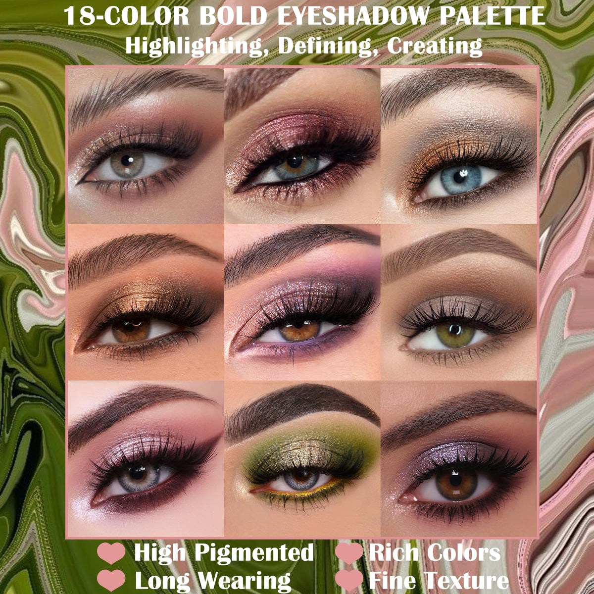 UCANBE Matte Eyeshadow Palette with shimmer and matte finishes