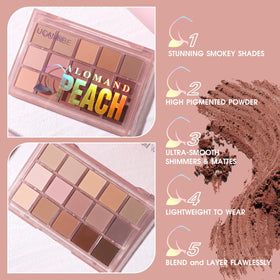 UCANBE Neutral Matte Eyeshadow Palette open showing rich pressed mattes