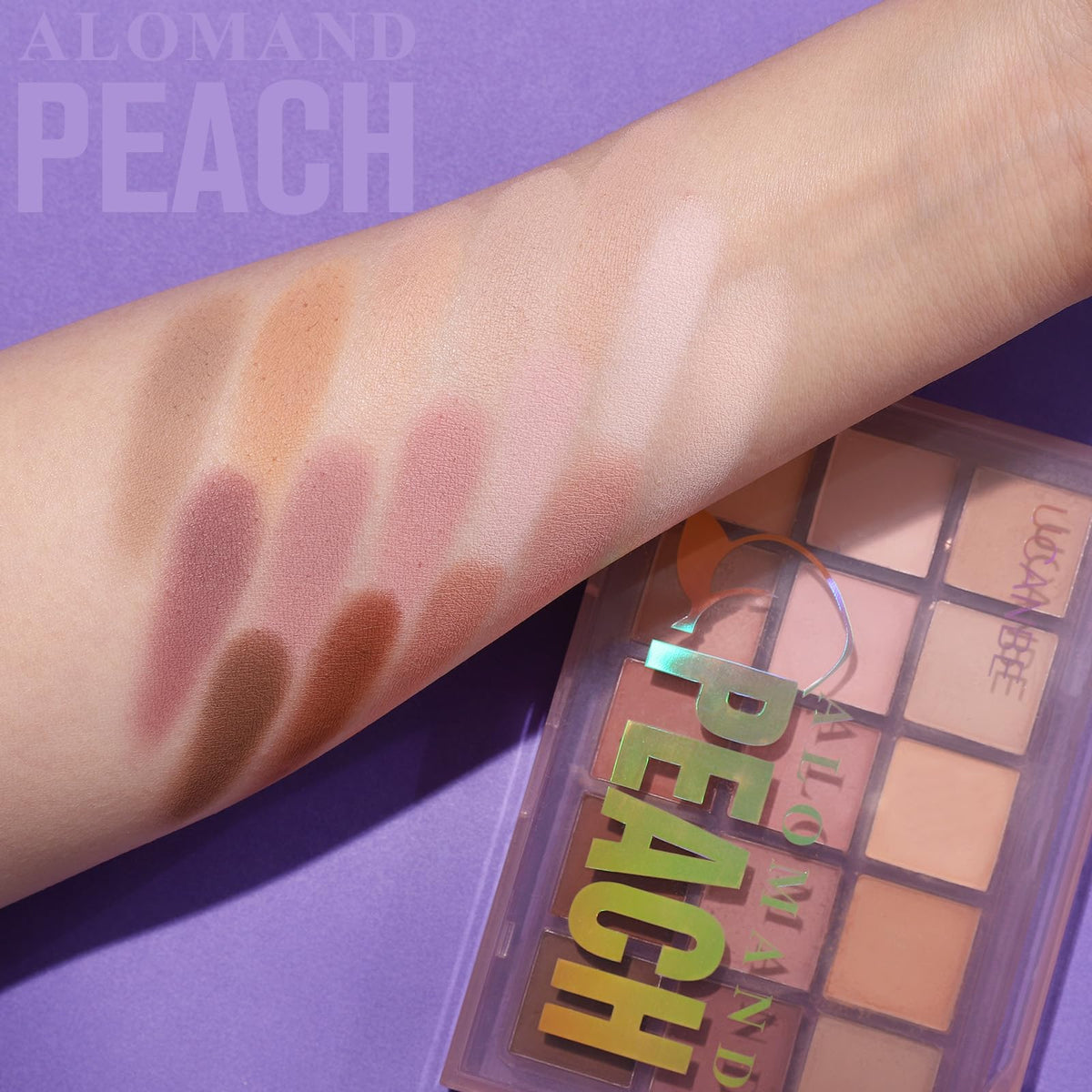 UCANBE Neutral Matte Eyeshadow Palette swatches of nude and taupe shades