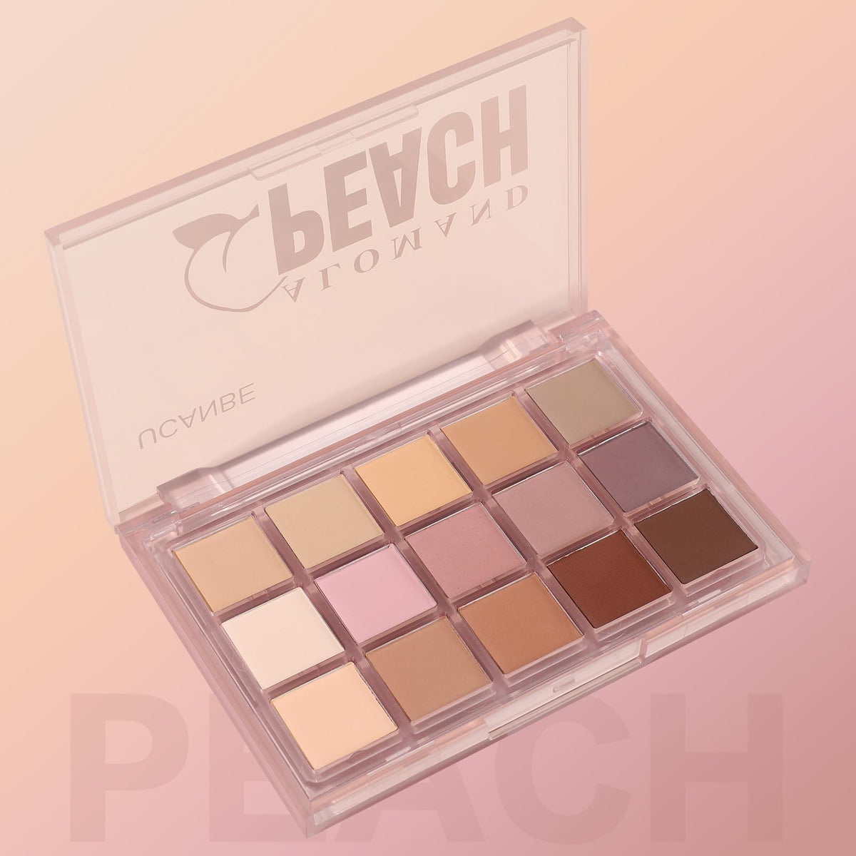 UCANBE Neutral Matte Eyeshadow Palette with makeup brushes