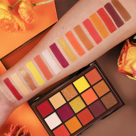 UCANBE Orange Eyeshadow Palette in acrylic packaging