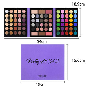 UCANBE palette featuring highlighters and blushers