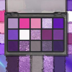 UCANBE Purple Eyeshadow Palette with glittery metallic foils