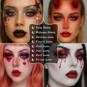 UCANBE Red Eyeshadow Palette packaging details