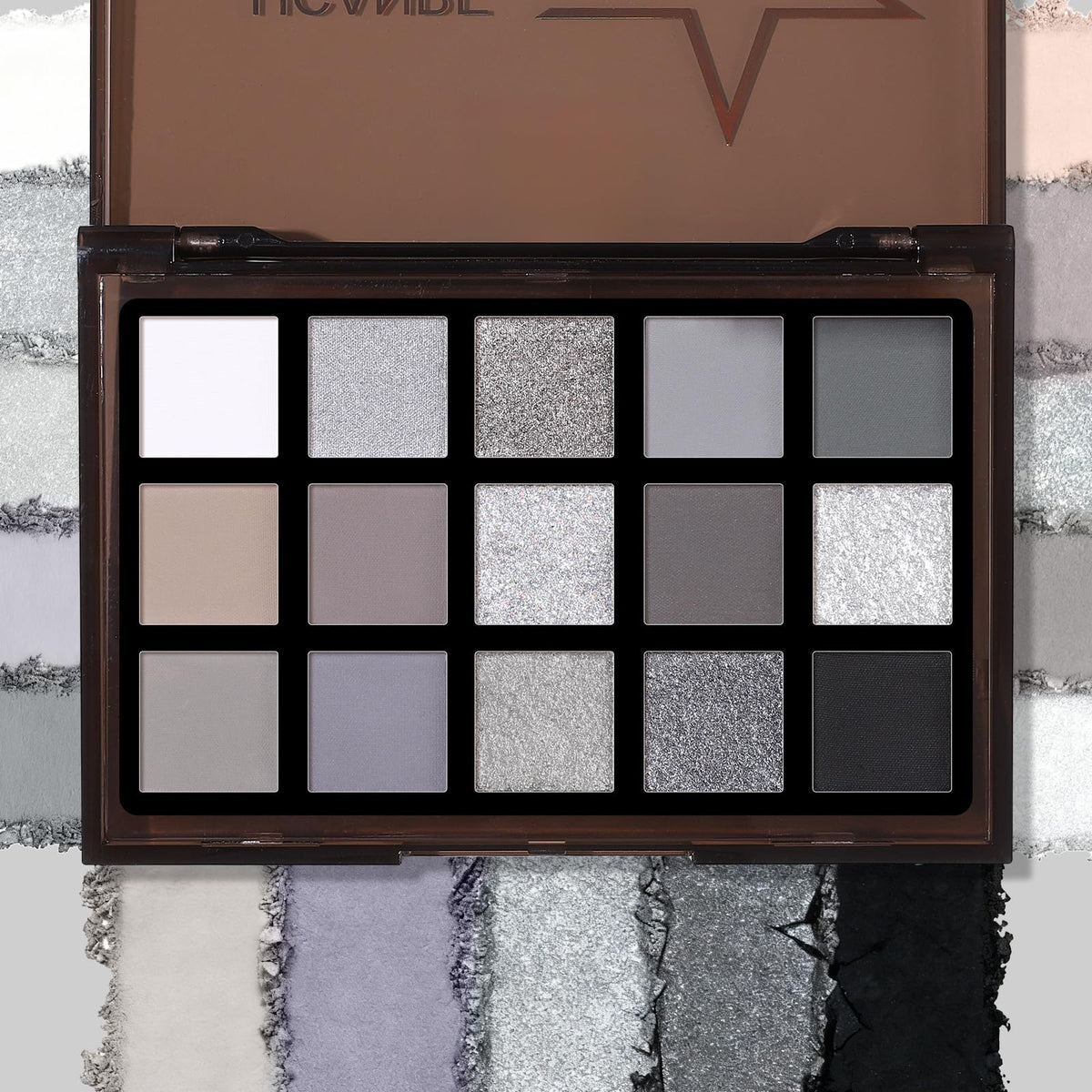 UCANBE Smokey Black Eyeshadow Palette in lifestyle setting