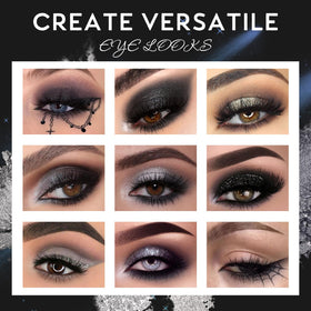 UCANBE Smokey Black Eyeshadow Palette with applicator
