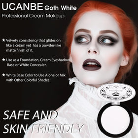 UCANBE White Cream to Powder Foundation 60g application with brush