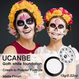 UCANBE White Cream to Powder Foundation 60g on skin swatch