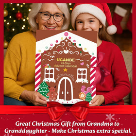 UCANBEMAKEUP Advent Calendar 2025 with festive decorations