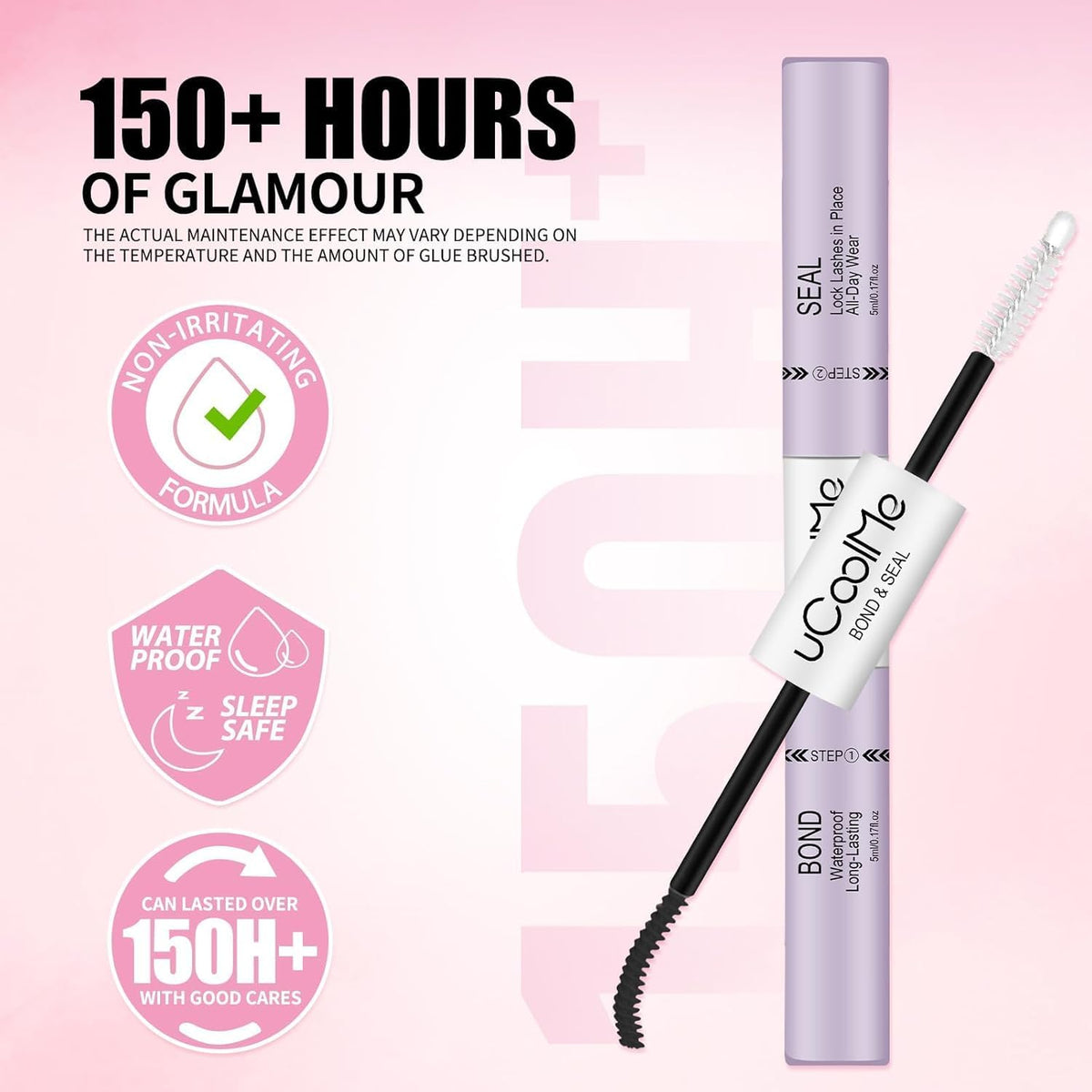 UCOOLME Lash Bond and Seal 10ML applicator tip close-up