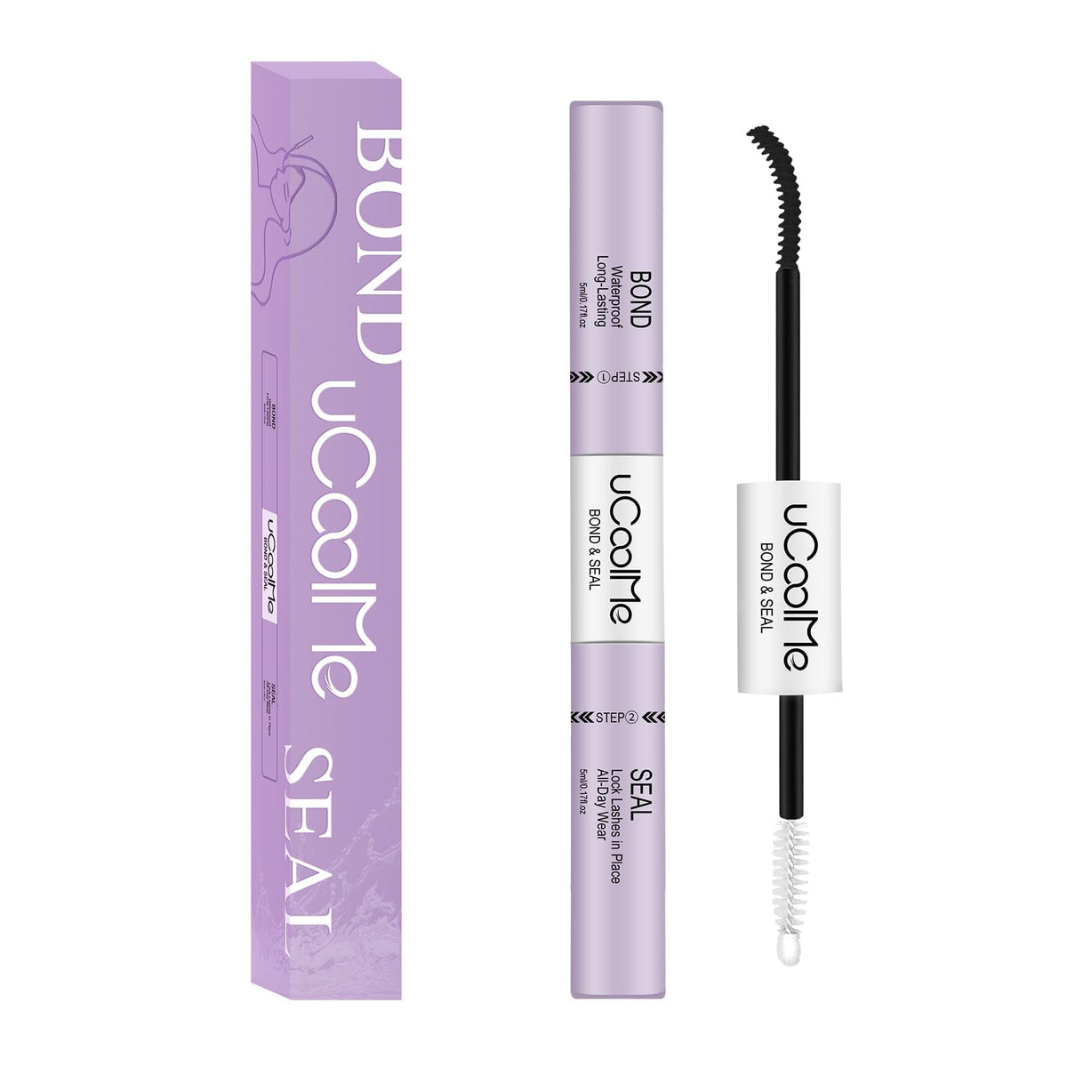 UCOOLME Lash Bond and Seal 10ML black bottle front view