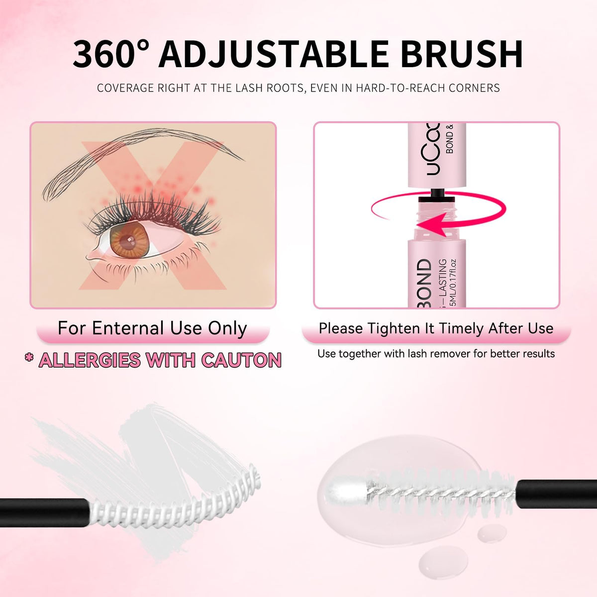 UCOOLME Lash Bond and Seal 10ML in lifestyle setting