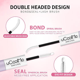 UCOOLME Lash Bond and Seal 10ML showing black bond