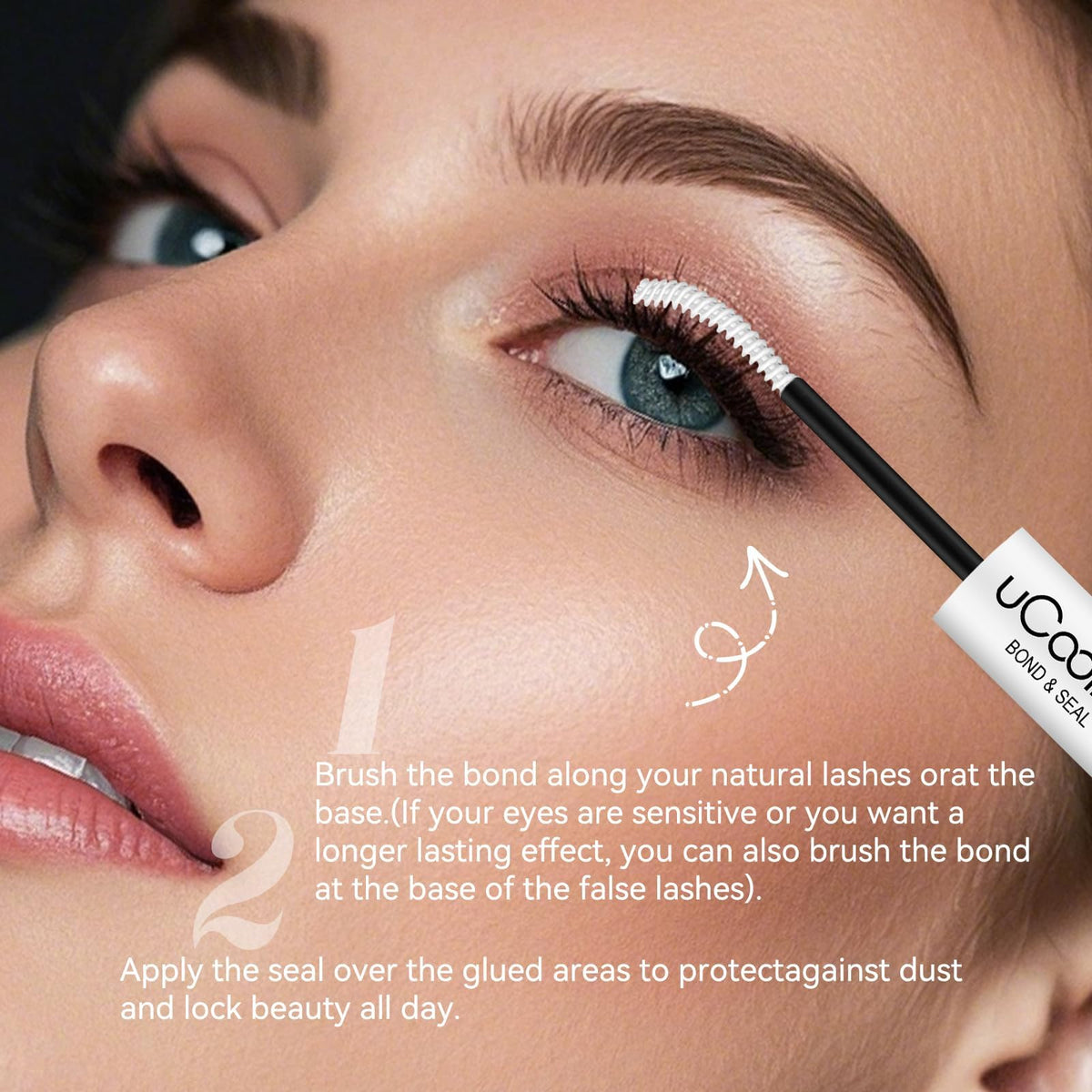 UCOOLME Lash Bond and Seal 10ML showing white bond
