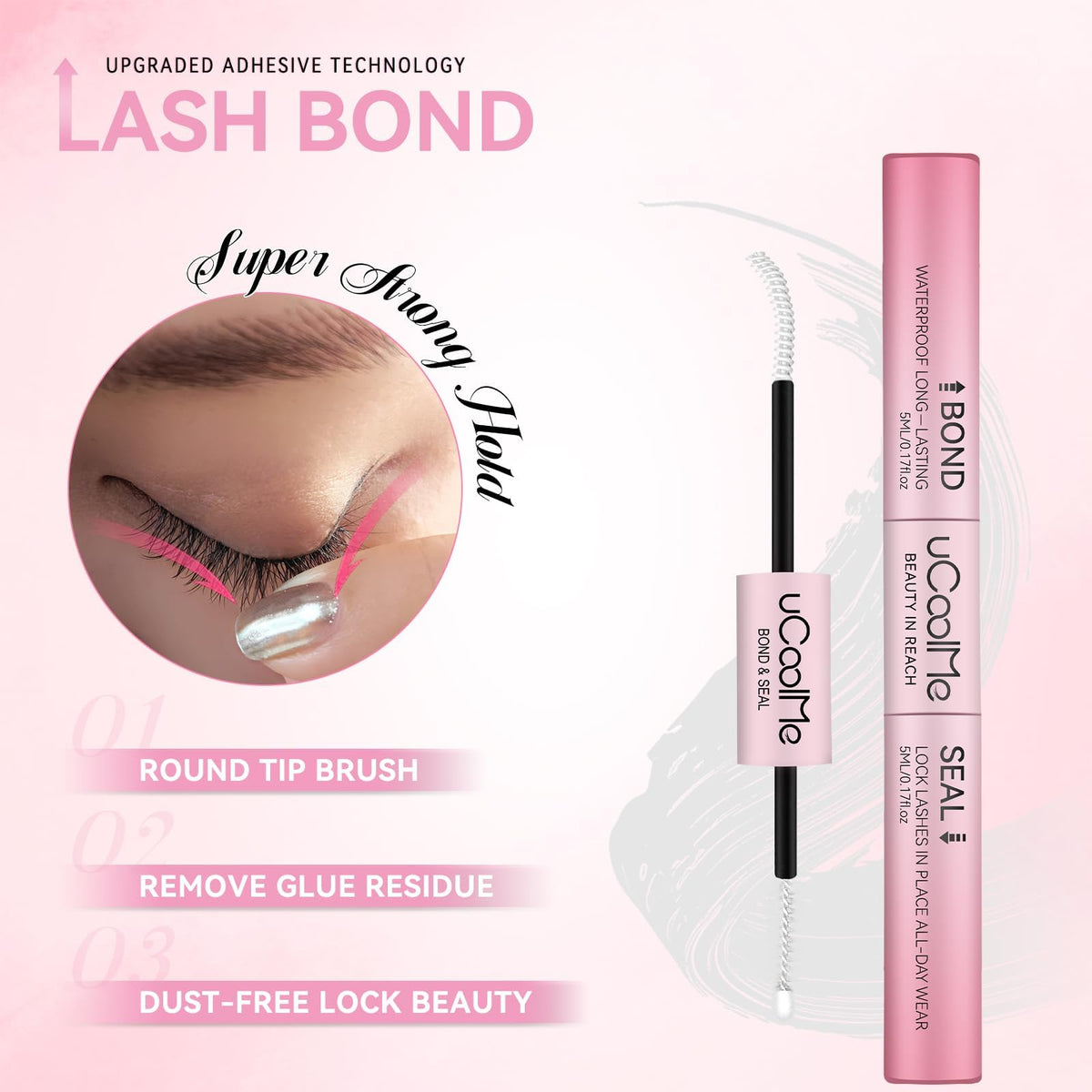 UCOOLME Lash Bond and Seal 10ML with applicator tip