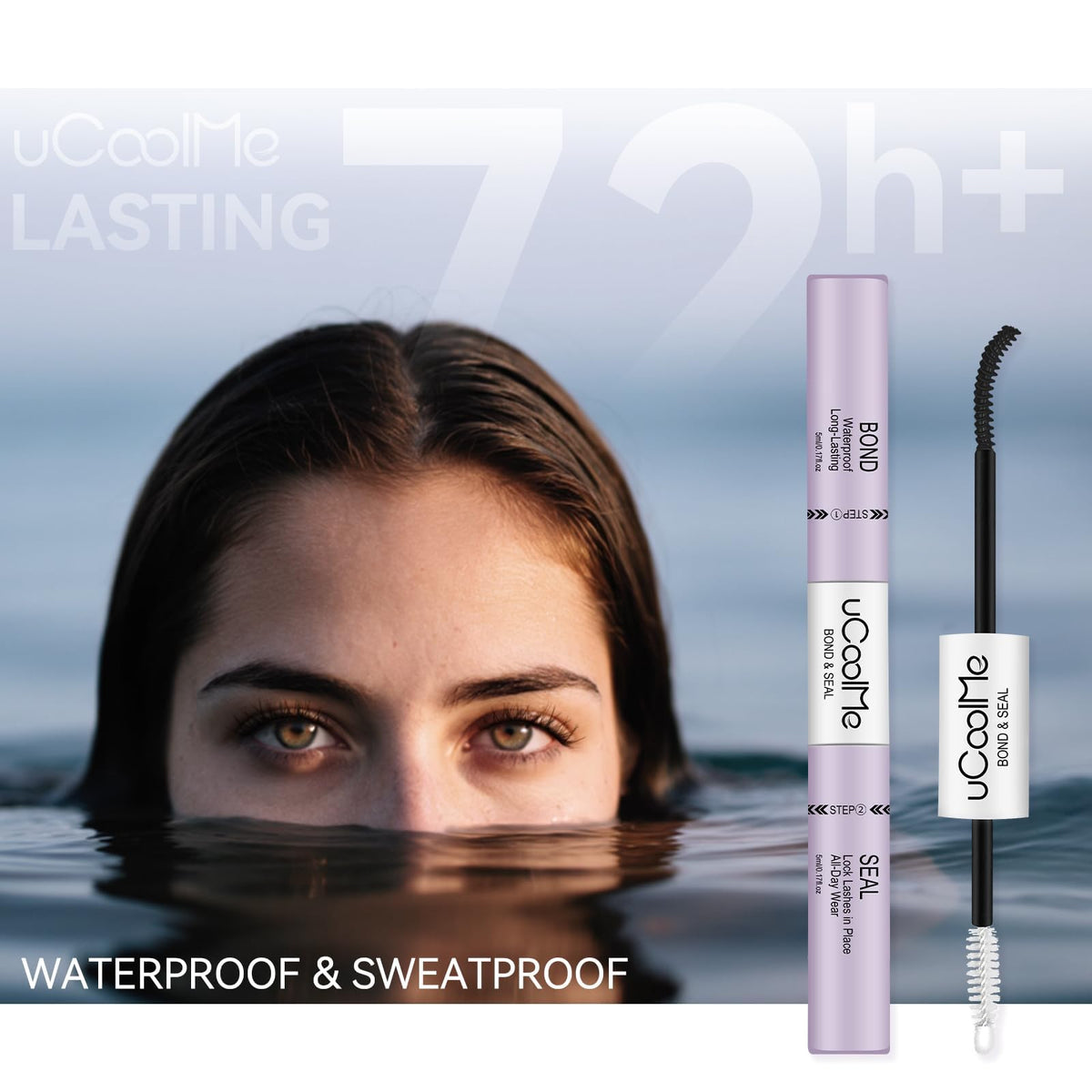 UCOOLME Lash Bond and Seal 10ML with beauty tools