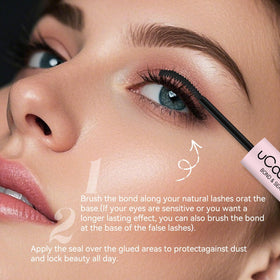UCOOLME Lash Bond and Seal 10ML with lash clusters