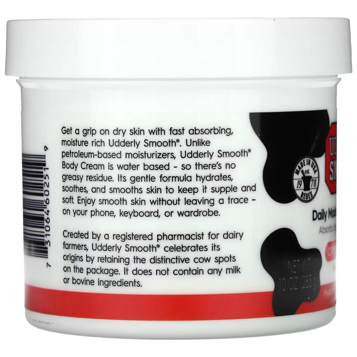 UDDERLY SMOOTH Daily Moisturizing Body Cream with fresh flowers