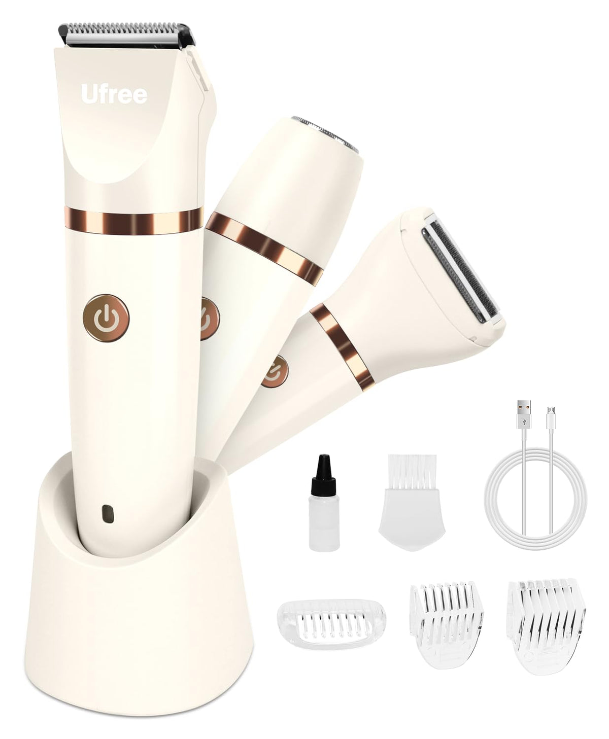 Ufree 3-in-1 Bikini Trimmer complete set with accessories