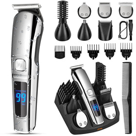 Ufree Beard Trimmer Grooming Kit front view with all accessories