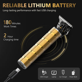 Ufree Beard Trimmer in hand with comfortable grip