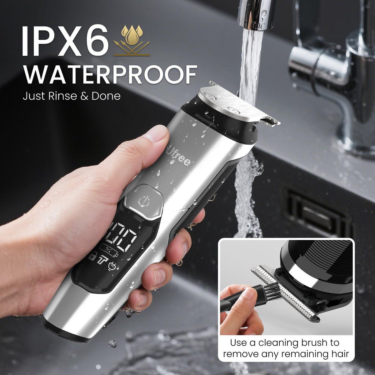 Ufree Beard Trimmer with cleaning brush and oil
