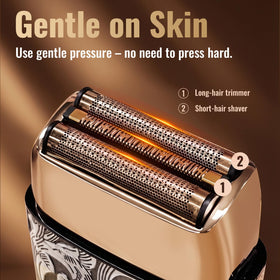Ufree beard trimmer with double foil blade