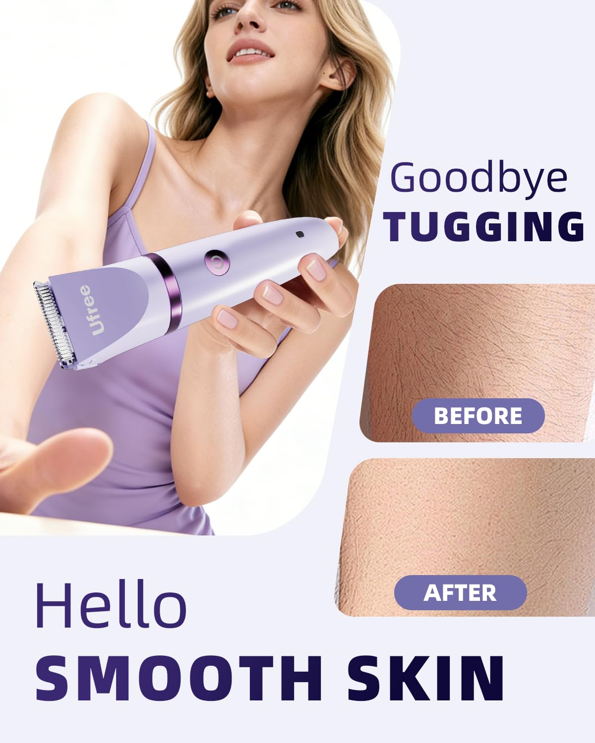 Ufree bikini trimmer USB charging cable and cleaning brush