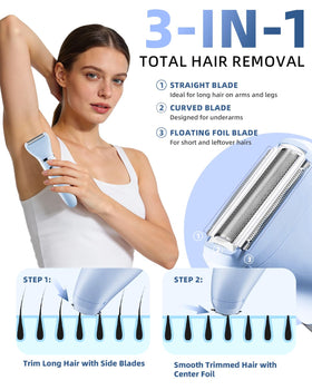 Ufree Bikini Trimmer waterproof design for shower use