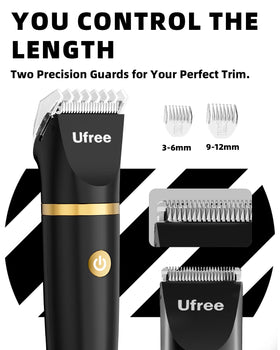 Ufree Bikini Trimmer with accessories in stylish packaging