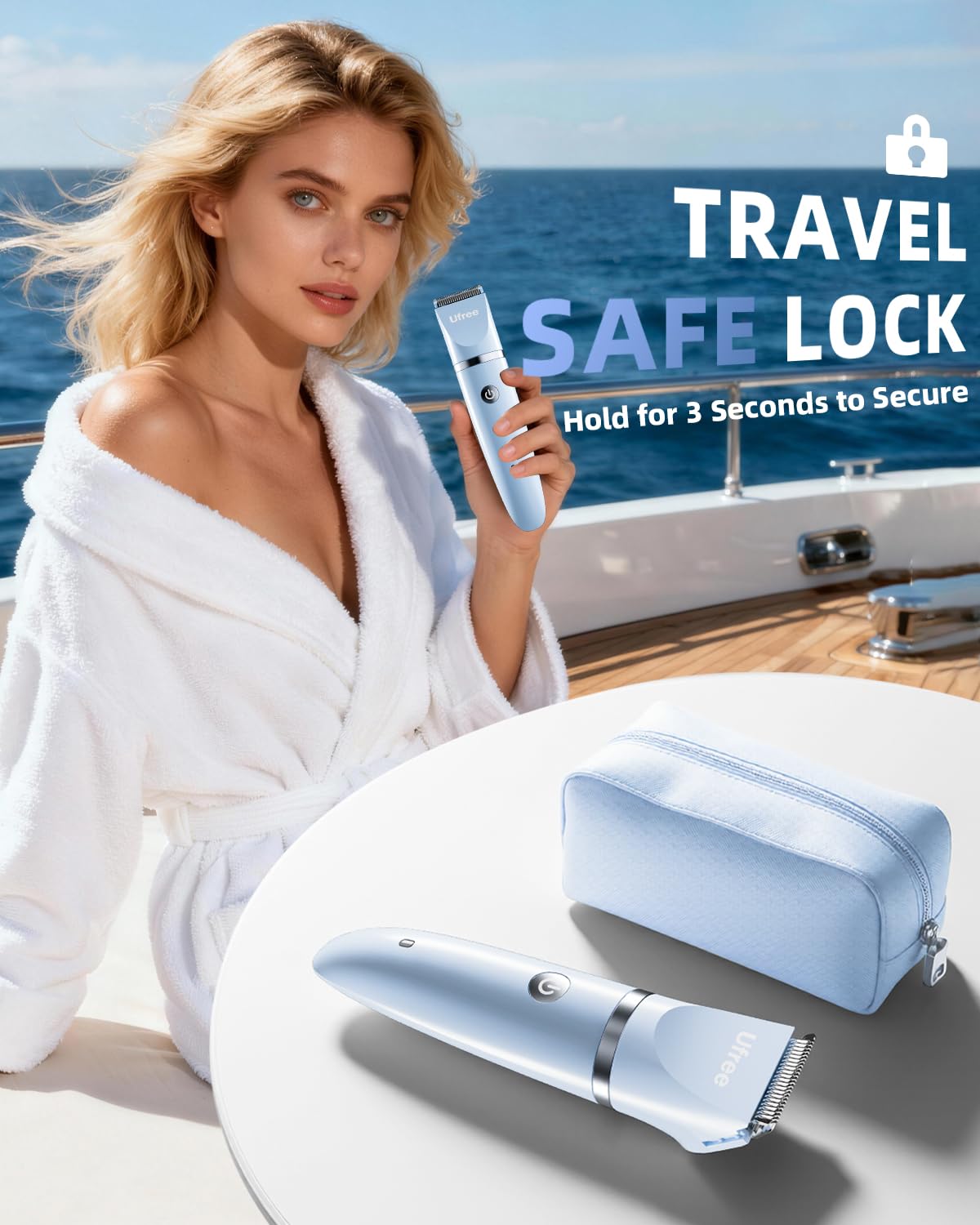 Ufree Bikini Trimmer with adjustable hair guards