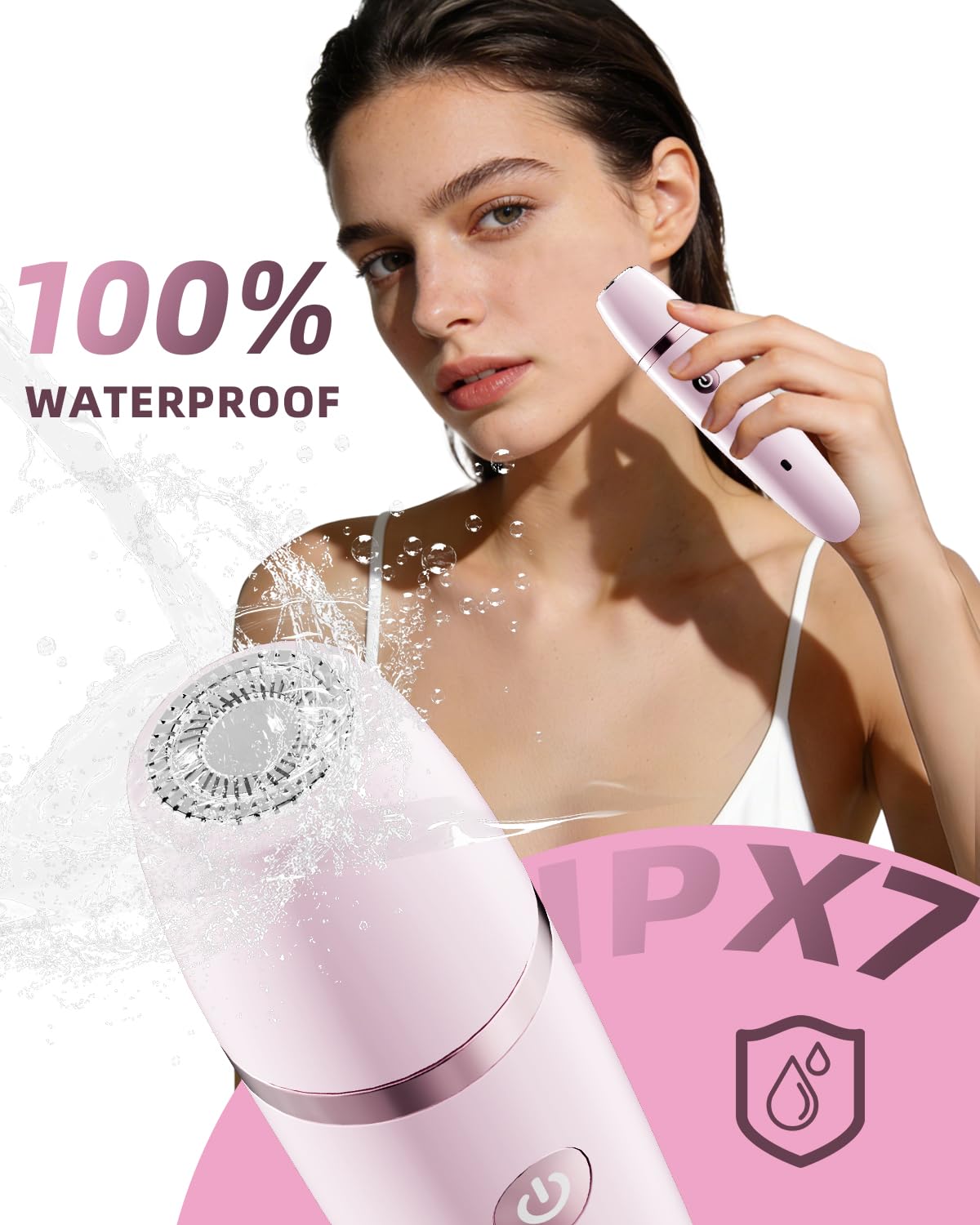 Ufree Bikini Trimmer with cleaning brush and adjustable guards