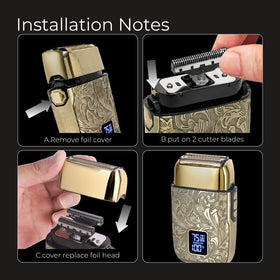 Ufree Foil Shaver in hand demonstrating grip