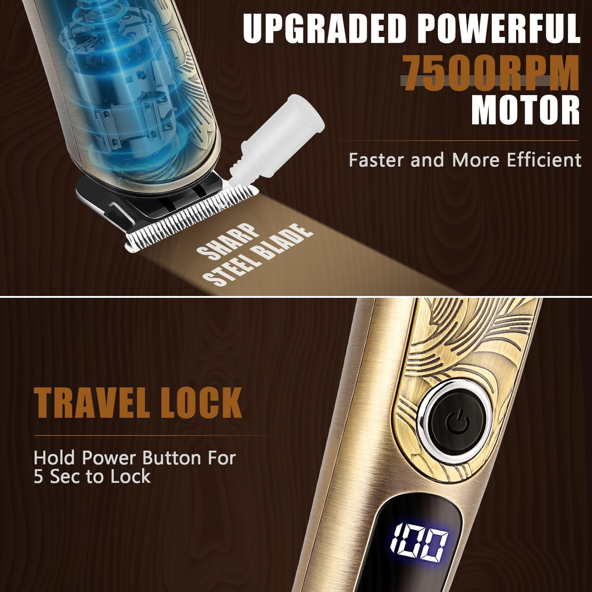 Ufree grooming kit with various interchangeable heads