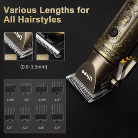 Ufree Hair Clippers with LED display showing battery life