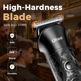 Ufree trimmer set with all accessories laid out
