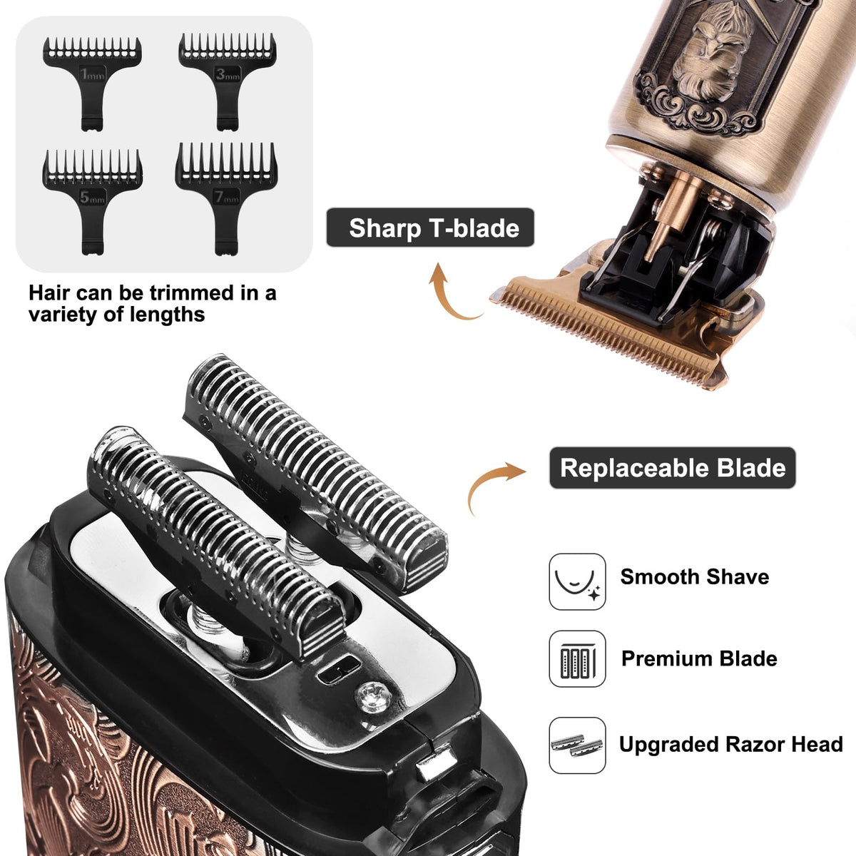 Ufree trimmer with charging cable