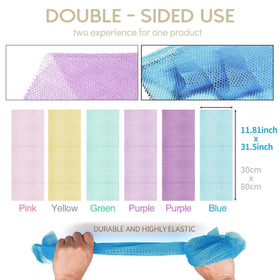 UJFQBH African Bath Sponge in purple colour