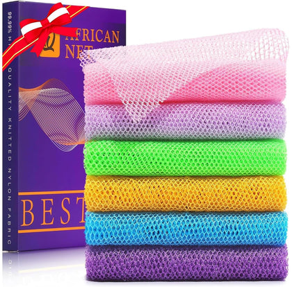 UJFQBH African Bath Sponge Set in multiple colours